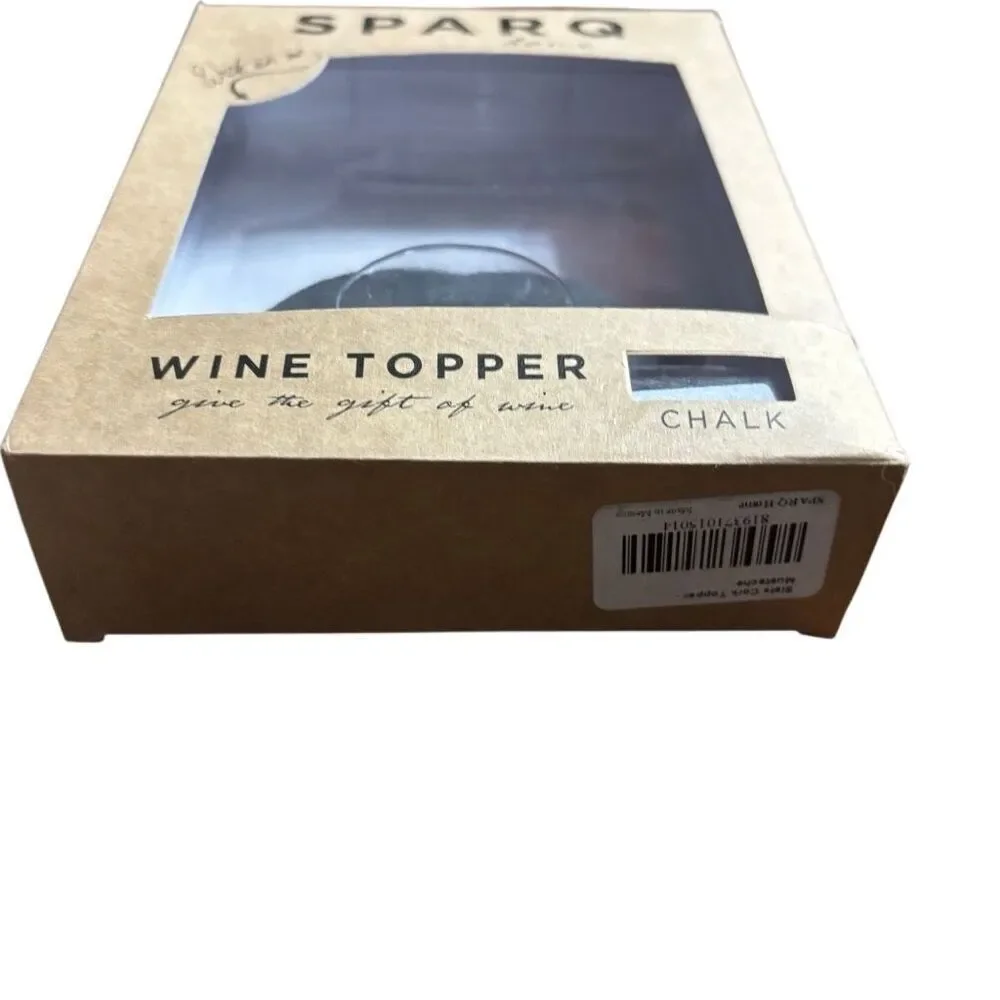 Sparq Home Write On Me Mustache Wine Topper *New*